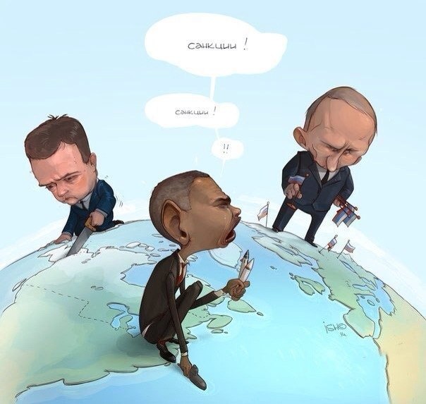 Владимир Путин, Барак Обама. Жизнь в мире политики. Смешная картинка